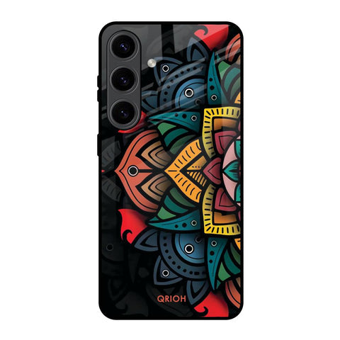 Retro Gorgeous Flower Glossy Case for Samsung Galaxy S24 5G