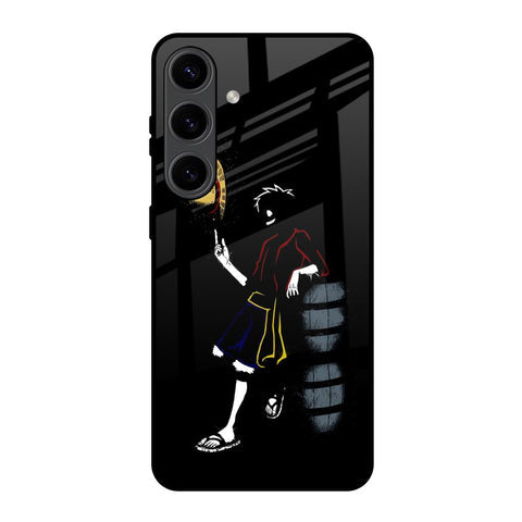 Luffy Line Art Glossy Case for Samsung Galaxy S24 5G