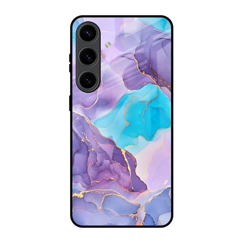 Alcohol ink Marble Glossy Case for Samsung Galaxy S24 5G
