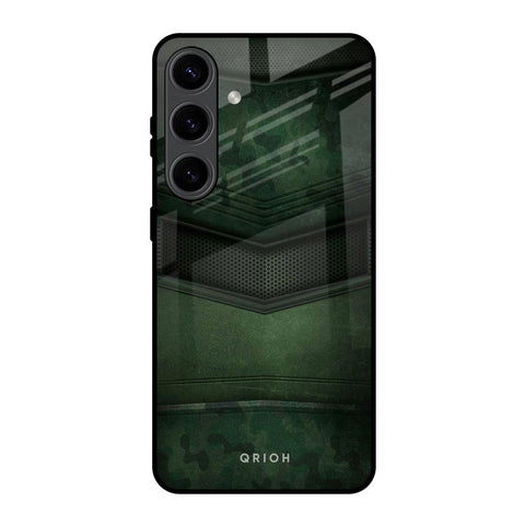Green Leather Glossy Case for Samsung Galaxy S24 5G