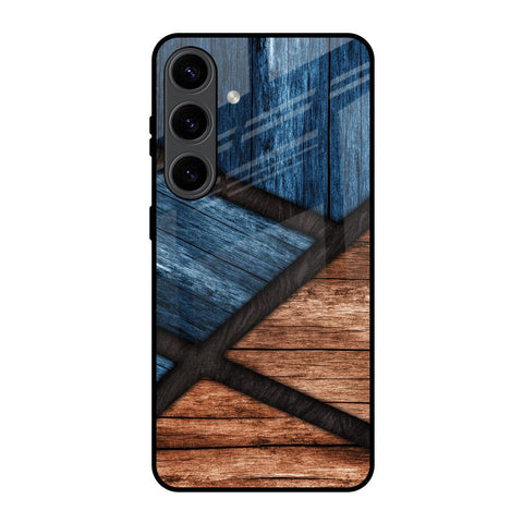 Wooden Tiles Glossy Case for Samsung Galaxy S24 5G