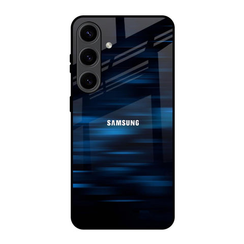 Blue Rough Abstract Glossy Case for Samsung Galaxy S24 5G