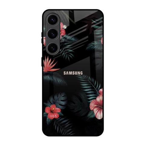 Tropical Art Flower Glossy Case for Samsung Galaxy S24 5G