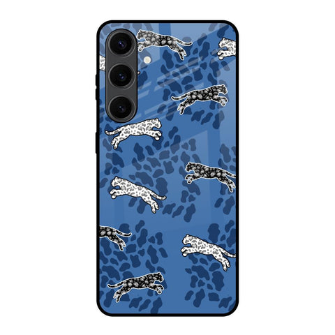Blue Cheetah Glossy Case for Samsung Galaxy S24 Plus 5G