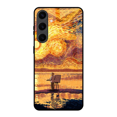 Sunset Vincent Glossy Case for Samsung Galaxy S24 Plus 5G