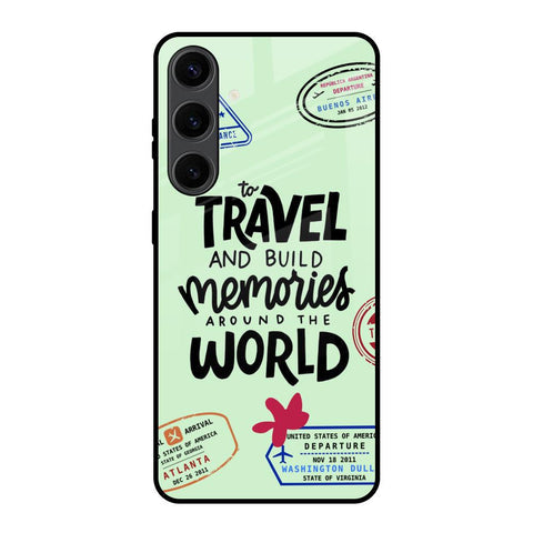 Travel Stamps Glossy Case for Samsung Galaxy S24 Plus 5G