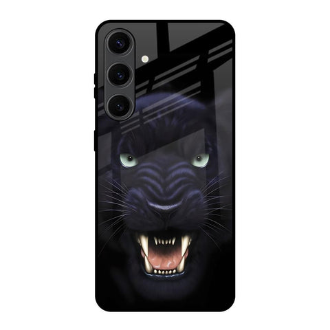 Angry Black Leopard Glossy Case for Samsung Galaxy S24 Plus 5G