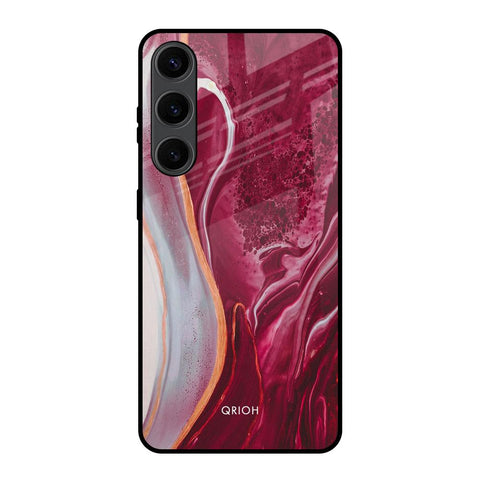 Crimson Ruby Glossy Case for Samsung Galaxy S24 Plus 5G