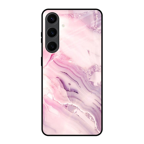 Diamond Pink Gradient Glossy Case For Samsung Galaxy S24 Plus 5G