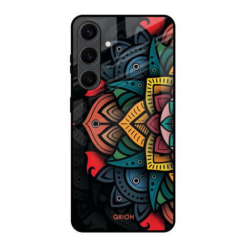 Retro Gorgeous Flower Glossy Case for Samsung Galaxy S24 Plus 5G