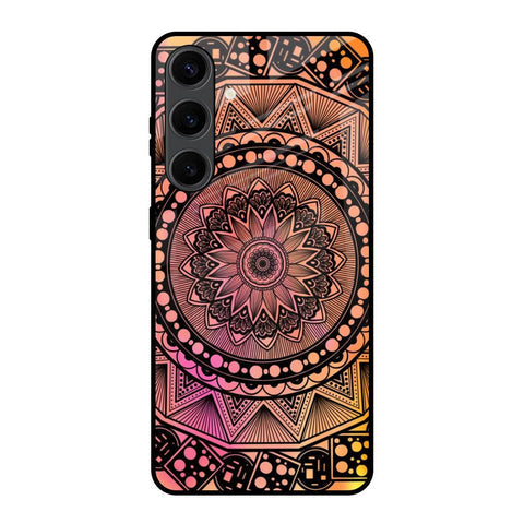 Floral Mandala Glossy Case for Samsung Galaxy S24 Plus 5G