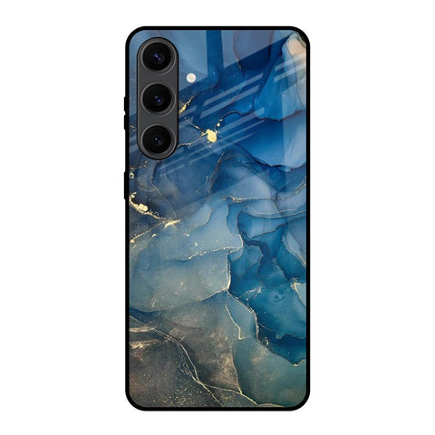 Blue Cool Marble Glossy Case for Samsung Galaxy S24 Plus 5G