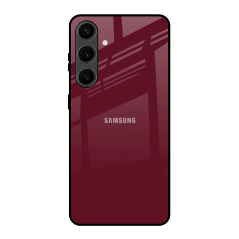 Classic Burgundy Glossy Case for Samsung Galaxy S24 Plus 5G