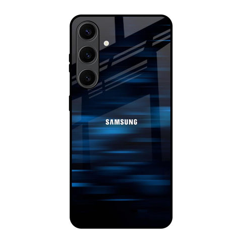 Blue Rough Abstract Glossy Case for Samsung Galaxy S24 Plus 5G
