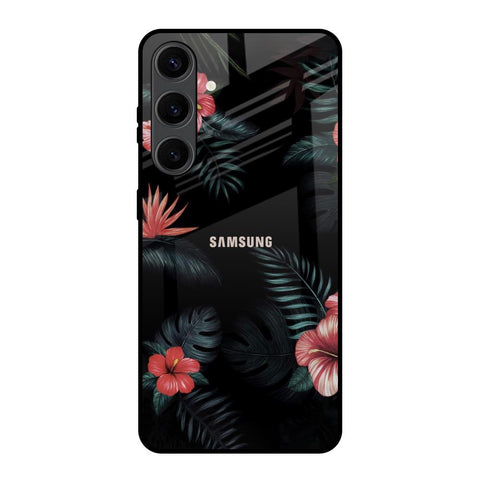 Tropical Art Flower Glossy Case for Samsung Galaxy S24 Plus 5G