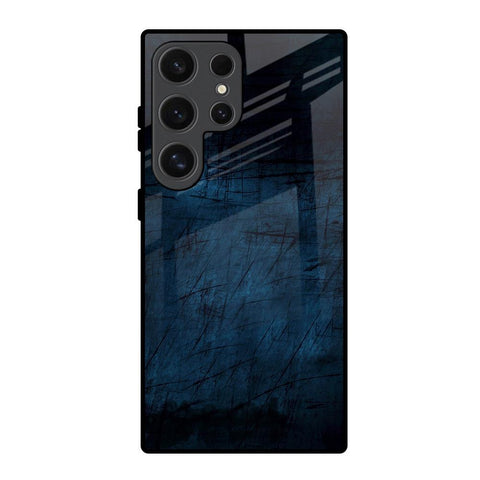 Dark Blue Grunge Glossy Case for Samsung Galaxy S24 Ultra 5G