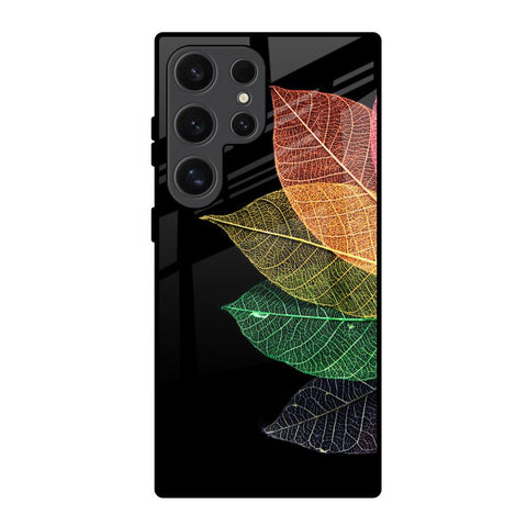 Colorful Leaves Glossy Case for Samsung Galaxy S24 Ultra 5G