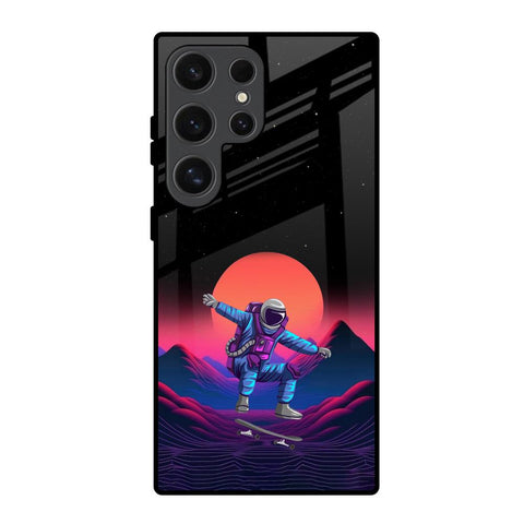 Retro Astronaut Glossy Case for Samsung Galaxy S24 Ultra 5G