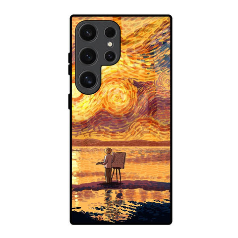 Sunset Vincent Glossy Case for Samsung Galaxy S24 Ultra 5G