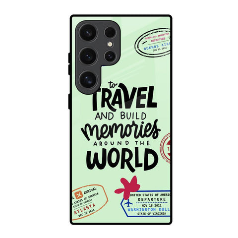 Travel Stamps Glossy Case for Samsung Galaxy S24 Ultra 5G