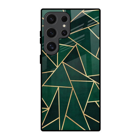 Abstract Green Glossy Case For Samsung Galaxy S24 Ultra 5G