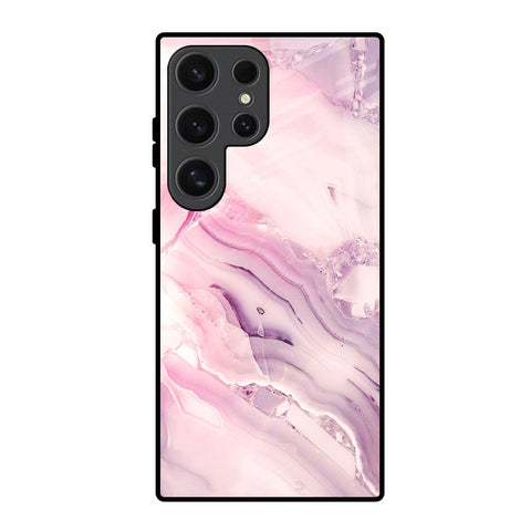 Diamond Pink Gradient Glossy Case For Samsung Galaxy S24 Ultra 5G