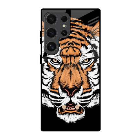 Angry Tiger Glossy Case For Samsung Galaxy S24 Ultra 5G
