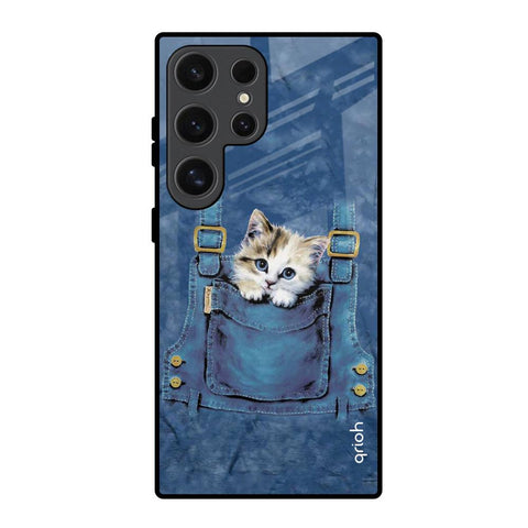 Kitty In Pocket Glossy Case For Samsung Galaxy S24 Ultra 5G