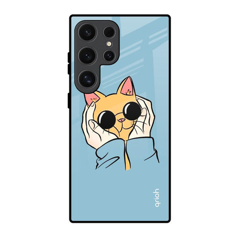Adorable Cute Kitty Glossy Case For Samsung Galaxy S24 Ultra 5G