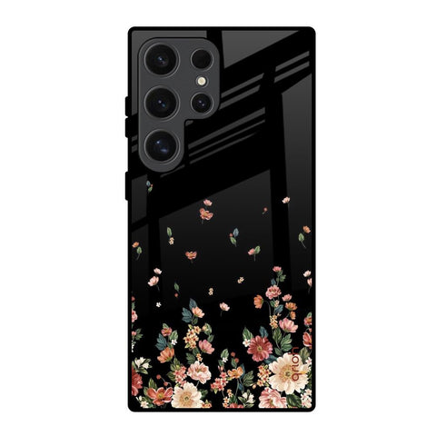 Floating Floral Print Glossy Case for Samsung Galaxy S24 Ultra 5G