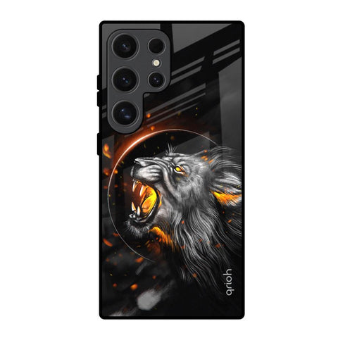 Aggressive Lion Glossy Case for Samsung Galaxy S24 Ultra 5G