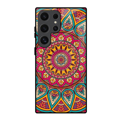Elegant Mandala Glossy Case for Samsung Galaxy S24 Ultra 5G