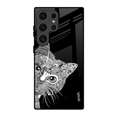 Kitten Mandala Glossy Case for Samsung Galaxy S24 Ultra 5G