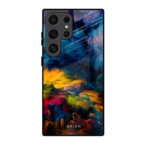 Multicolor Oil Painting Glossy Case for Samsung Galaxy S24 Ultra 5G