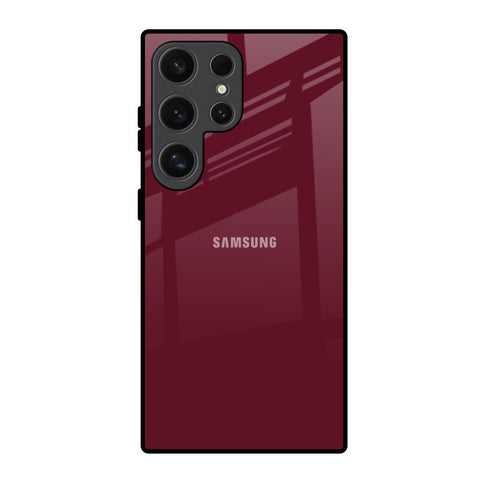 Classic Burgundy Glossy Case for Samsung Galaxy S24 Ultra 5G
