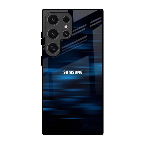 Blue Rough Abstract Glossy Case for Samsung Galaxy S24 Ultra 5G