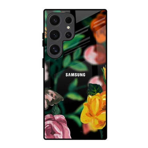 Flowers & Butterfly Glossy Case for Samsung Galaxy S24 Ultra 5G
