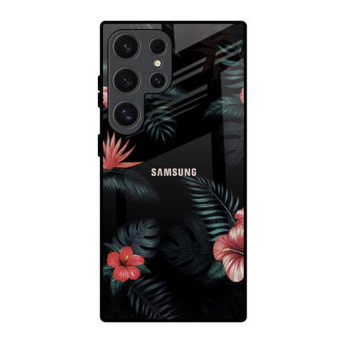 Tropical Art Flower Glossy Case for Samsung Galaxy S24 Ultra 5G