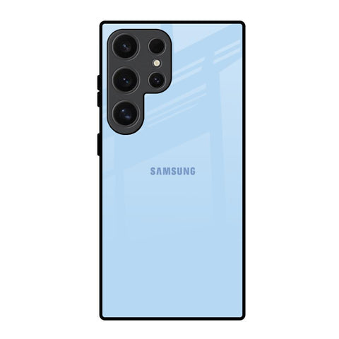 Pastel Sky Blue Glossy Case for Samsung Galaxy S24 Ultra 5G