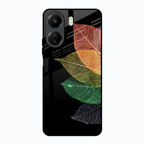 Colorful Leaves Glossy Case for Redmi 13C