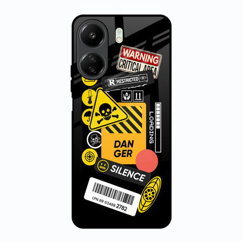 Danger Signs Glossy Case for Redmi 13C