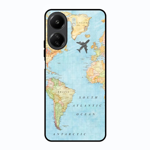 Travel Map Glossy Case for Redmi 13C