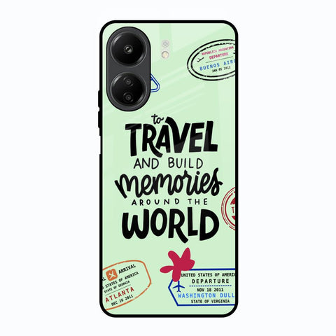Travel Stamps Glossy Case for Redmi 13C