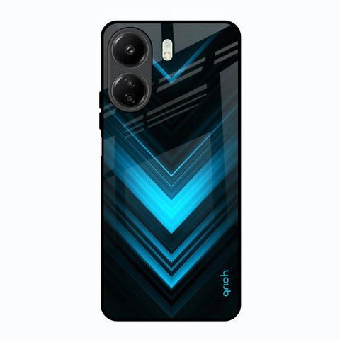 Vertical Blue Arrow Glossy Case For Redmi 13C