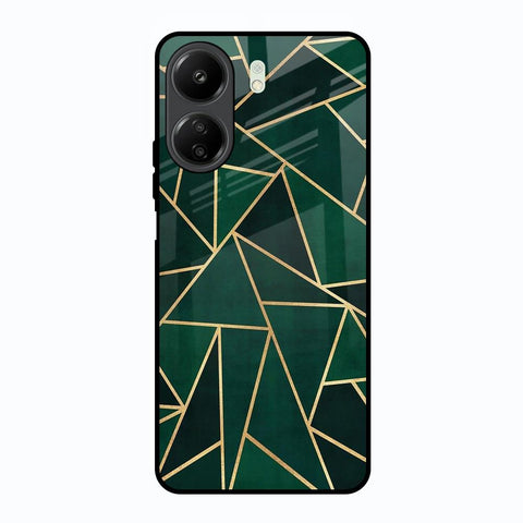 Abstract Green Glossy Case For Redmi 13C