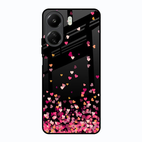 Heart Rain Fall Glossy Case For Redmi 13C