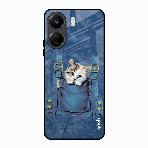 Kitty In Pocket Glossy Case For Redmi 13C