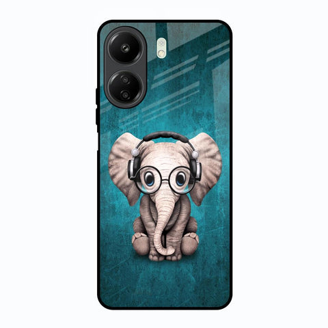 Adorable Baby Elephant Glossy Case For Redmi 13C