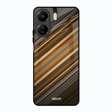 Diagonal Slash Pattern Glossy Case for Redmi 13C