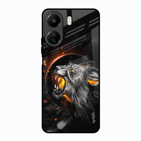 Aggressive Lion Glossy Case for Redmi 13C